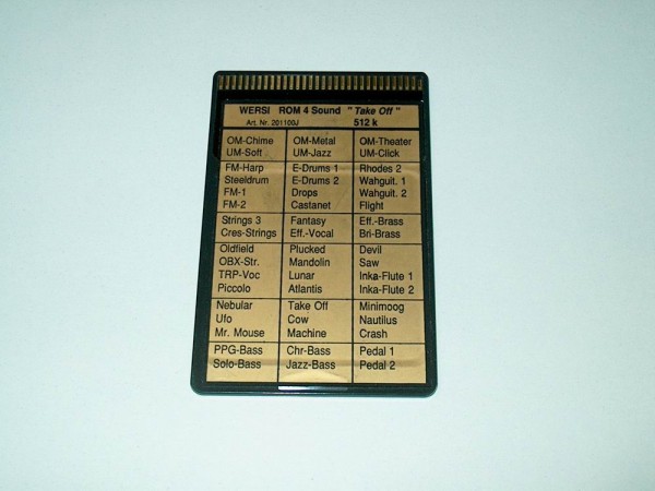 ROM4-S - Take Off Sounds Memory Card für Wersi CD-Line Instrumente