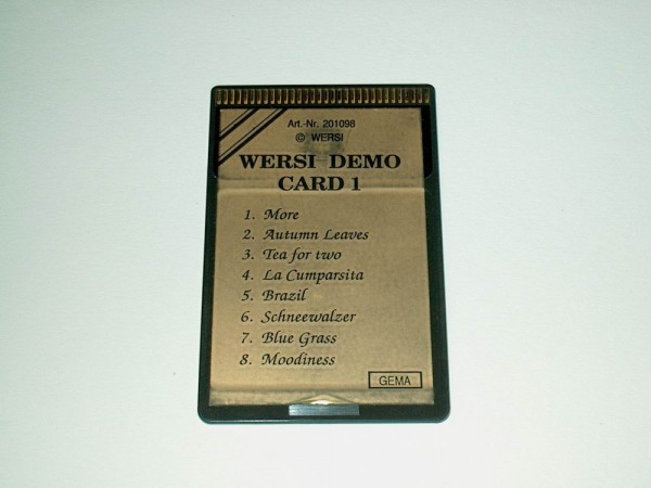 DEMO1 - Demo 1 Memory Card für Wersi CD-Line Instrumente