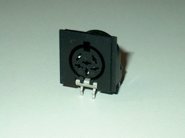 DBU6-P - DIN Buchse 6pol. Printmontage Horizontal Rundsteckverbinder Lumberg