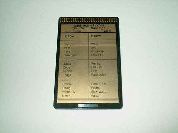 ROM4-R - Standard Dancing Rhythmus Memory Card für Wersi CD-Line Instrumente