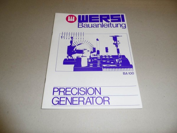 BA100 - Precision Generator Wersi W-Serie Bauanleitung