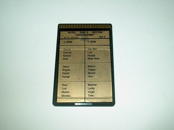ROM6-R - Party Time Rhythmus Memory Card für Wersi CD-Line Instrumente