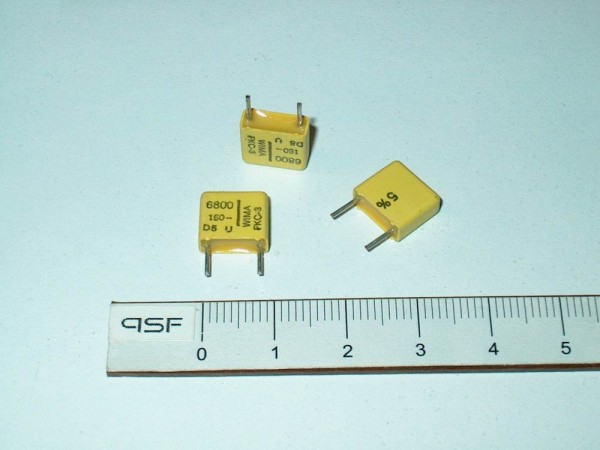 KFC268 - 10x 6,8nF Kondensator Folie RM7,5 160V FKC-3 Wima