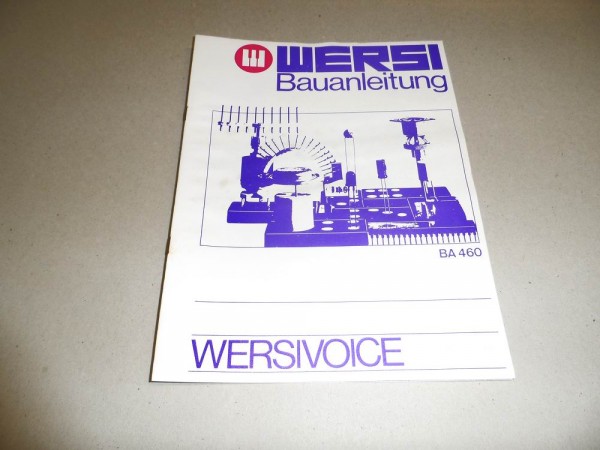 BA460 - Wersivoice Wersi W-Serie Bauanleitung gebr.