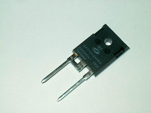 APT75DQ60BG - Ultrafast 75A 600V Soft Recovery Rectifier Diode TO-247 +175°C