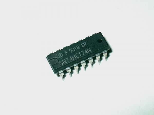74HCT74 DIP - Ic Bauteil TTL Dual D-type flip-flop set reset pos. DIL Logic-Chip