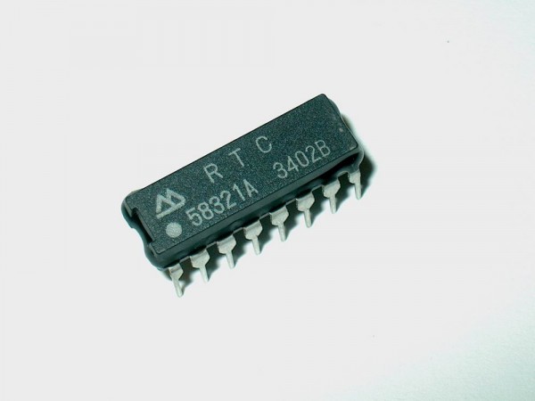 RTC58321A - Ic Baustein DIP16 Real time clock module 4-bit I/O CONNECTION