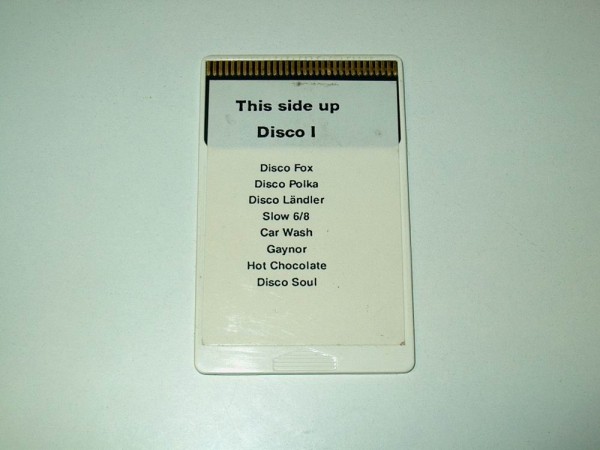 DIS1-R - Disco 1 Rhythmus Memory Card für Wersi CD-Line Instrumente