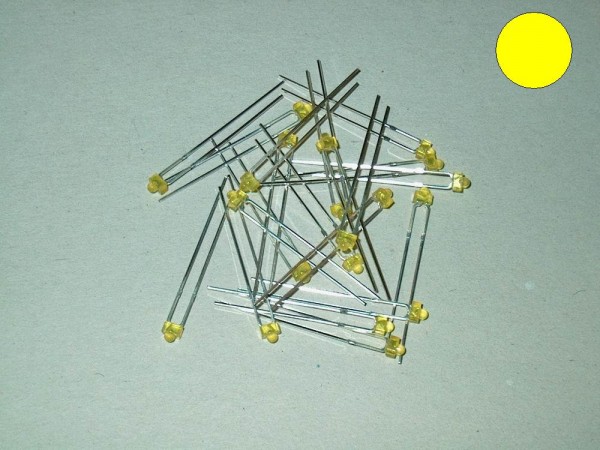 L205 - LED 1,8mm Rundkopf diffus gelb yellow [10pcs]