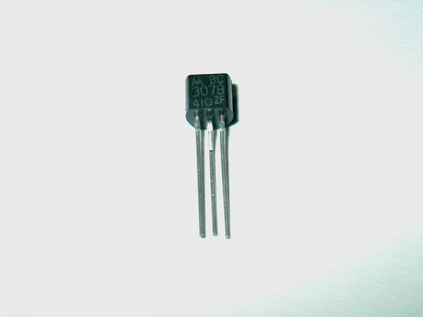 BC307B - 10x Transistor PNP 45V 0,1A 0,5W TO-92