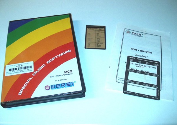 SP1-R - ROM 1 Standard Rhy. Memory Card Komplettset Software Pack Wersi CD-Line