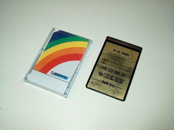 RAM256-C - RAM Memory Card 256 K-Bit mit Case - Batterie neu für Wersi CD-Line