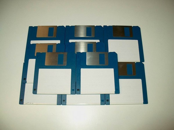 D720A - 10x Disketten 3.5" MF 2DD 720 KB formatiert, fehlerfrei Farbe Blau