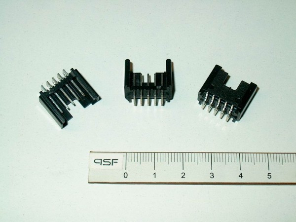MSF05-W - 5 Stück 5pol. RM2,54mm Stiftleiste gewinkelt Lumberg