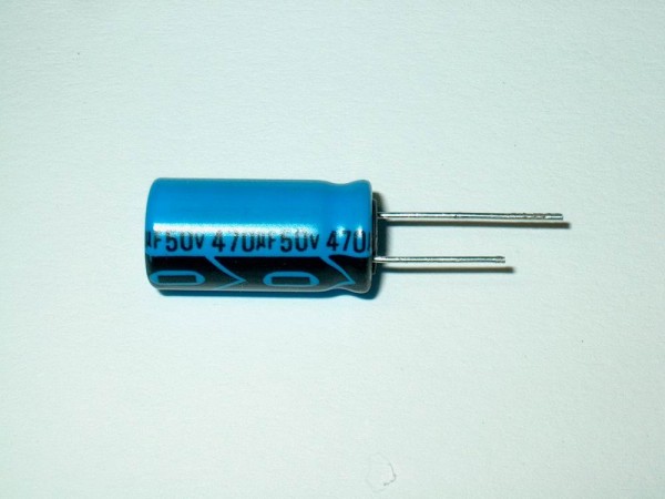 ER347-50 - Elko 470uF 50V 85°C radial 10x20mm RM5 Lelon [50pcs]