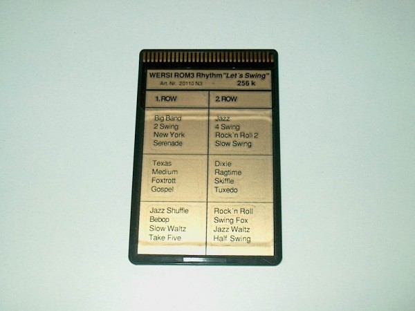ROM3-R - Lets Swing Rhythmus Memory Card für Wersi CD-Line Instrumente