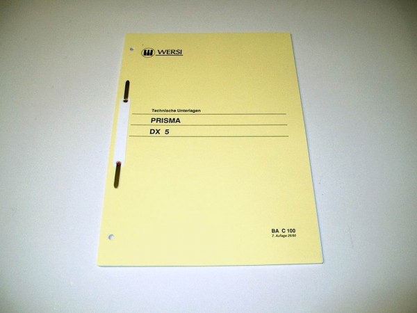 BAC100 - Prisma DX5 Wersi Technische Unterlagen 7. Auflage PDF