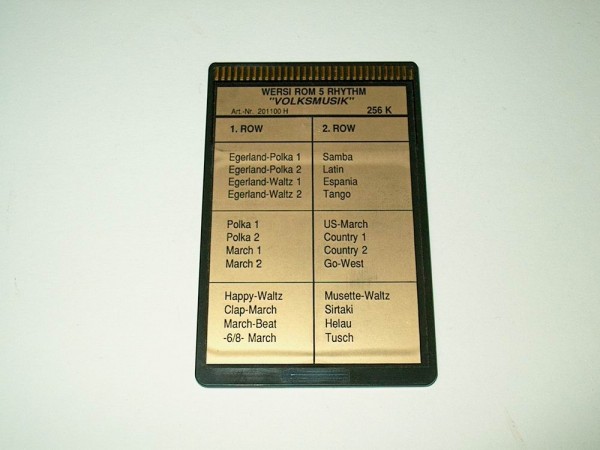 ROM5-R - Volksmusik Rhythmus Memory Card für Wersi CD-Line Instrumente