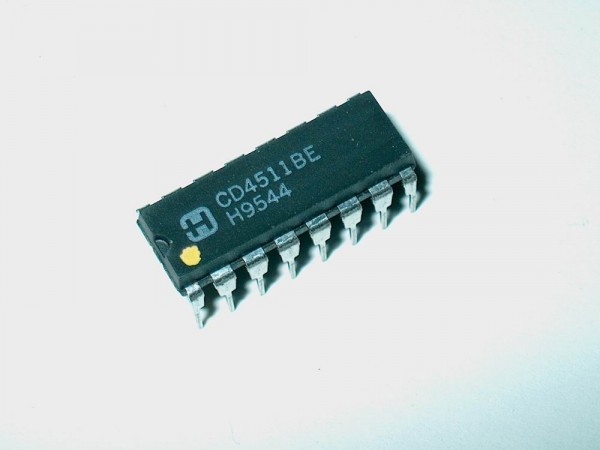 4511 DIP - Ic Bausteil CMOS BCD to 7Seg Decoder/Driver