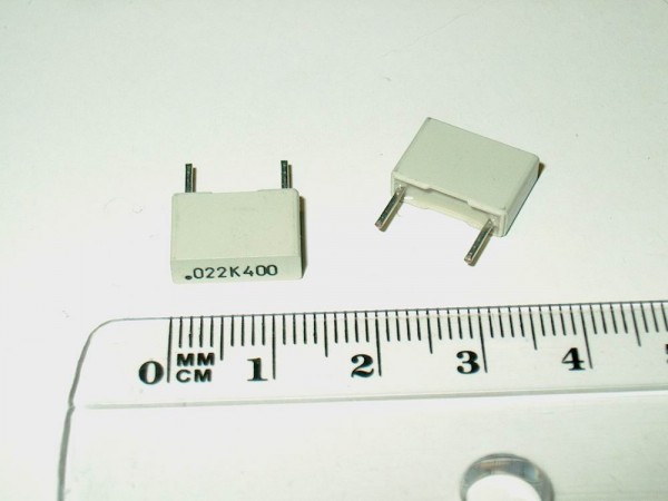 KFB322 - 10 Stück Kondensator Folie 22nF RM10 400V 0,022uF 9x13x4mm
