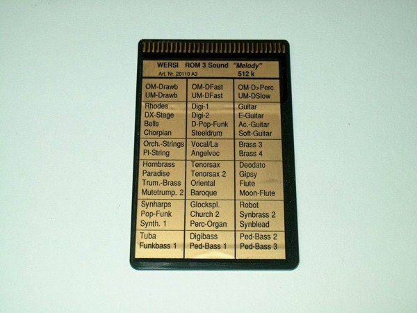 ROM3-S - Melody Sounds Memory Card für Wersi CD-Line Instrumente
