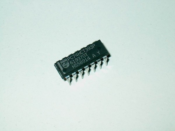 74HCT393 DIP - Ic Bauteil TTL Dual 4-bit binary ripple counter DIL Logic-Chip