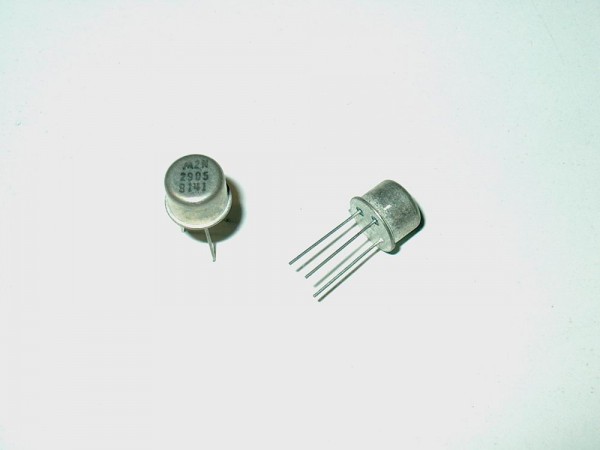 2x 2N2905 Transistor PNP 60V 0,6A TO39 Metall Case PE