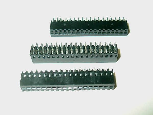 BLT118 - 5 Stück Buchsenleiste 18polig 1-reihig gerade RM2.54 Durchsteckbar