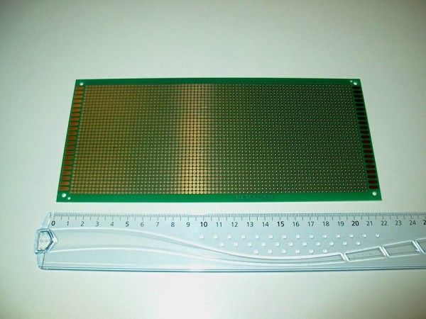 LRE10x22 - Lochrasterplatine PCB Einseitig FR4 10x22cm
