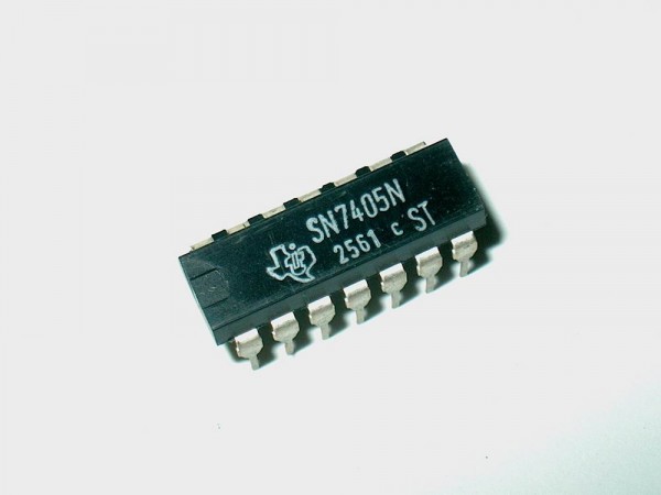 7405 DIP - Ic Bauteil TTL Hex Inverter Open-Collector Outputs DIL Chip