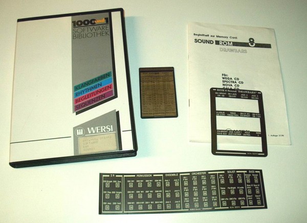 SP8-S - ROM 8 Drawbars Memory Card Komplettset Software Pack Wersi CD-Line