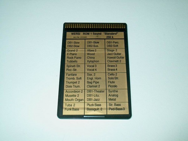 ROM1-S - Sound Memory Card Standard für Wersi CD-Line Instrumente 20110A1