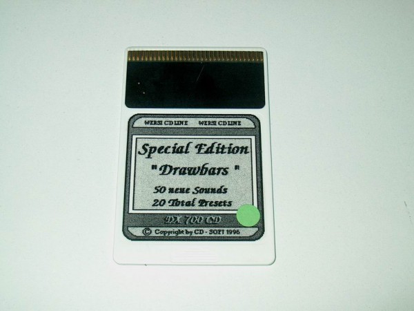 CDS01-S - Special Edition Drawbar Sound Memory Card CD Soft für Wersi CD-Line