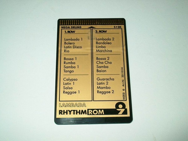 ROM9-R - Rhythm Memory Card Lambada für Wersi CD-Line Instrumente